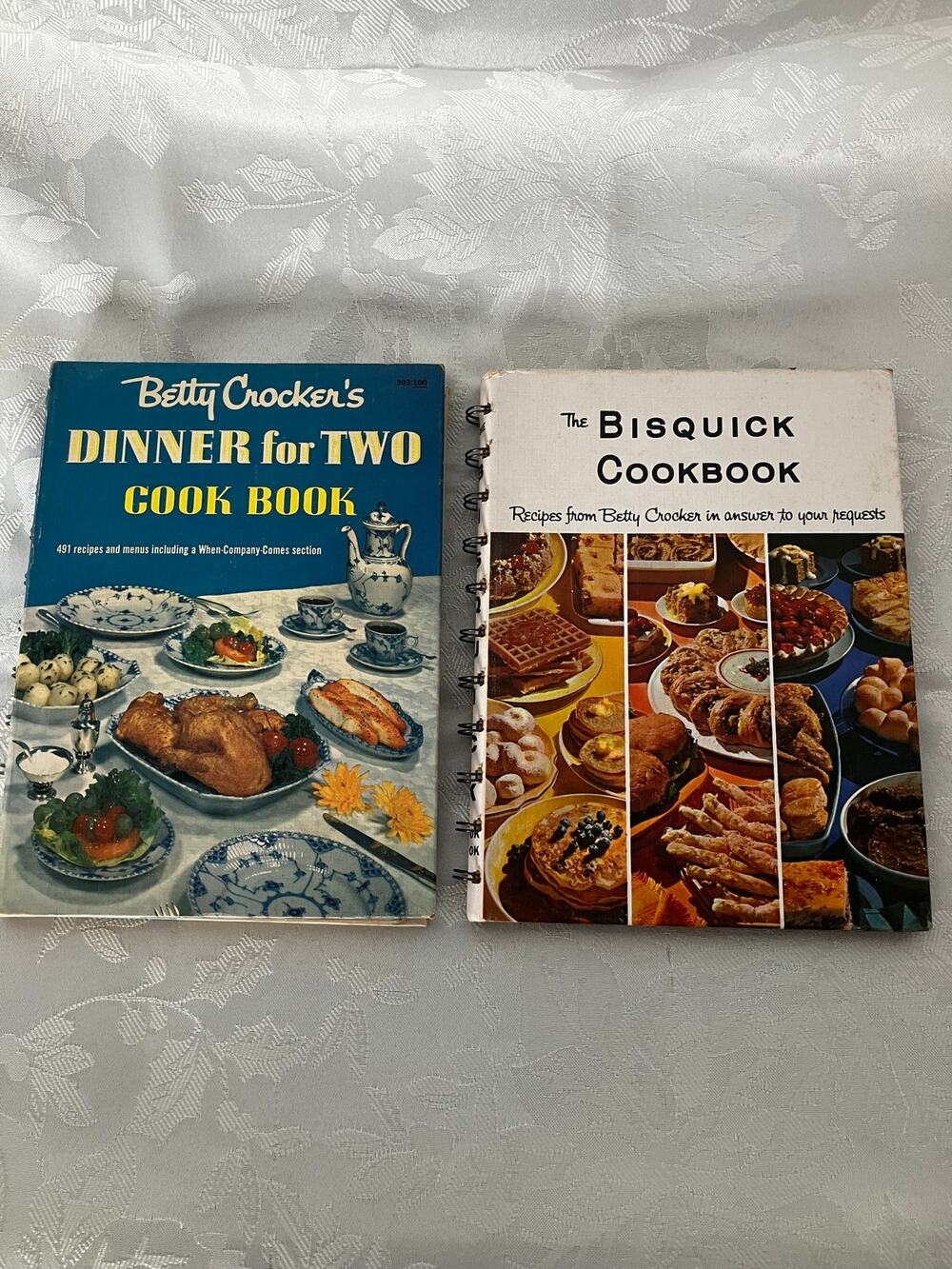 Vintage Betty Crocker Cookbooks Lot 1958 Dinner for Two 1964 Bisquick Charles Ha